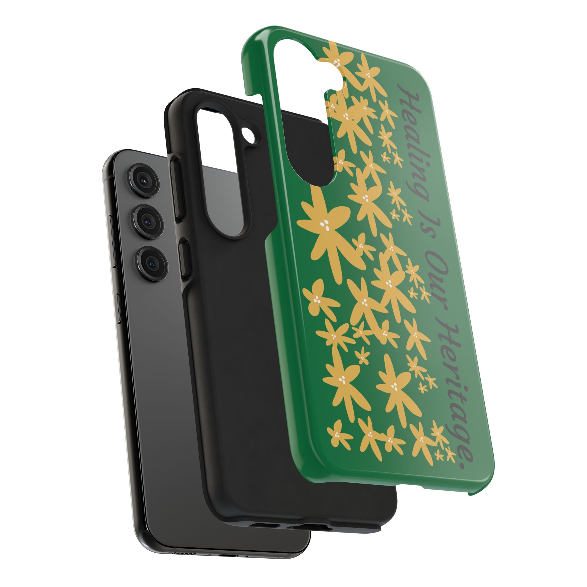 Healing Heritage Tough Phone Case - Floral Design