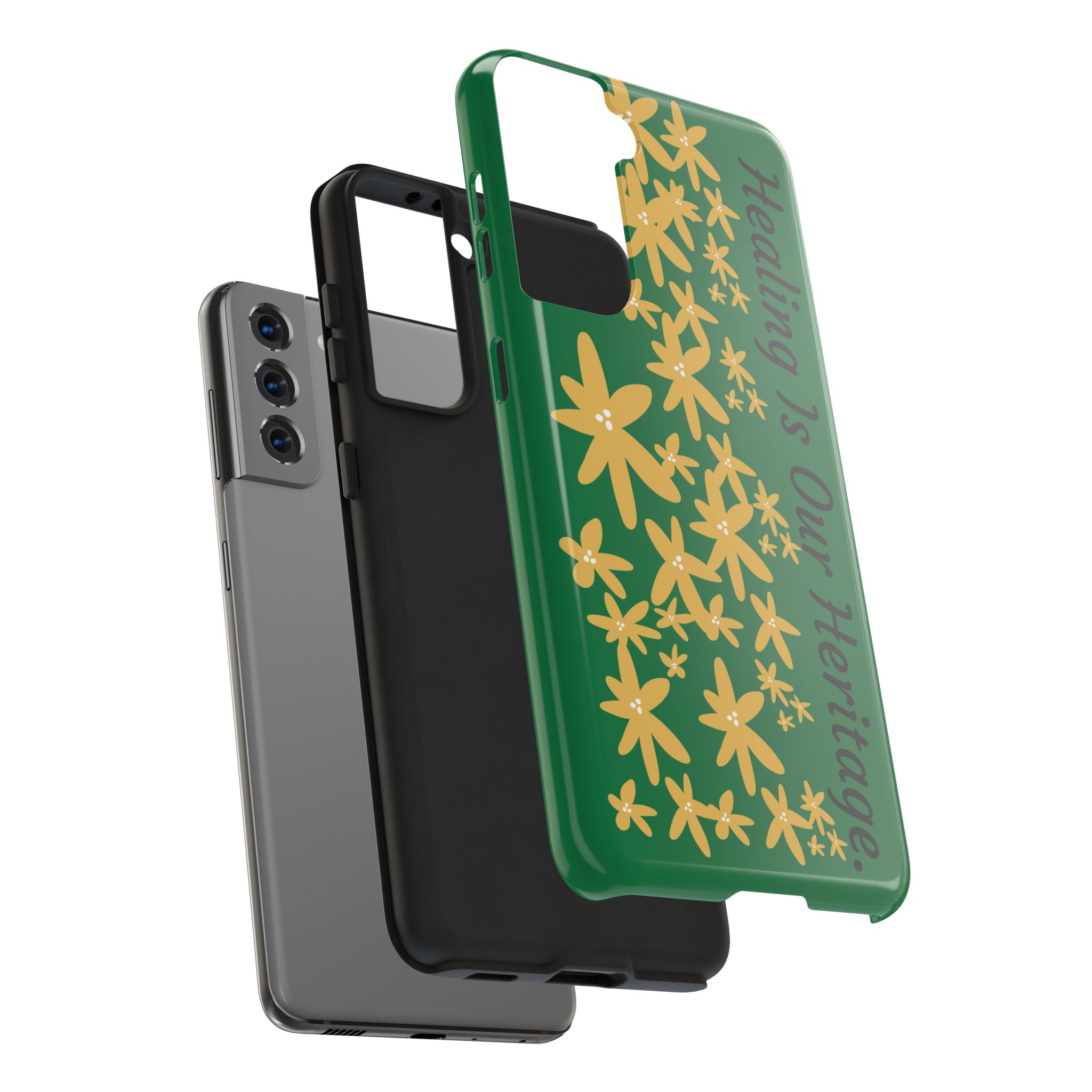 Healing Heritage Tough Phone Case - Floral Design