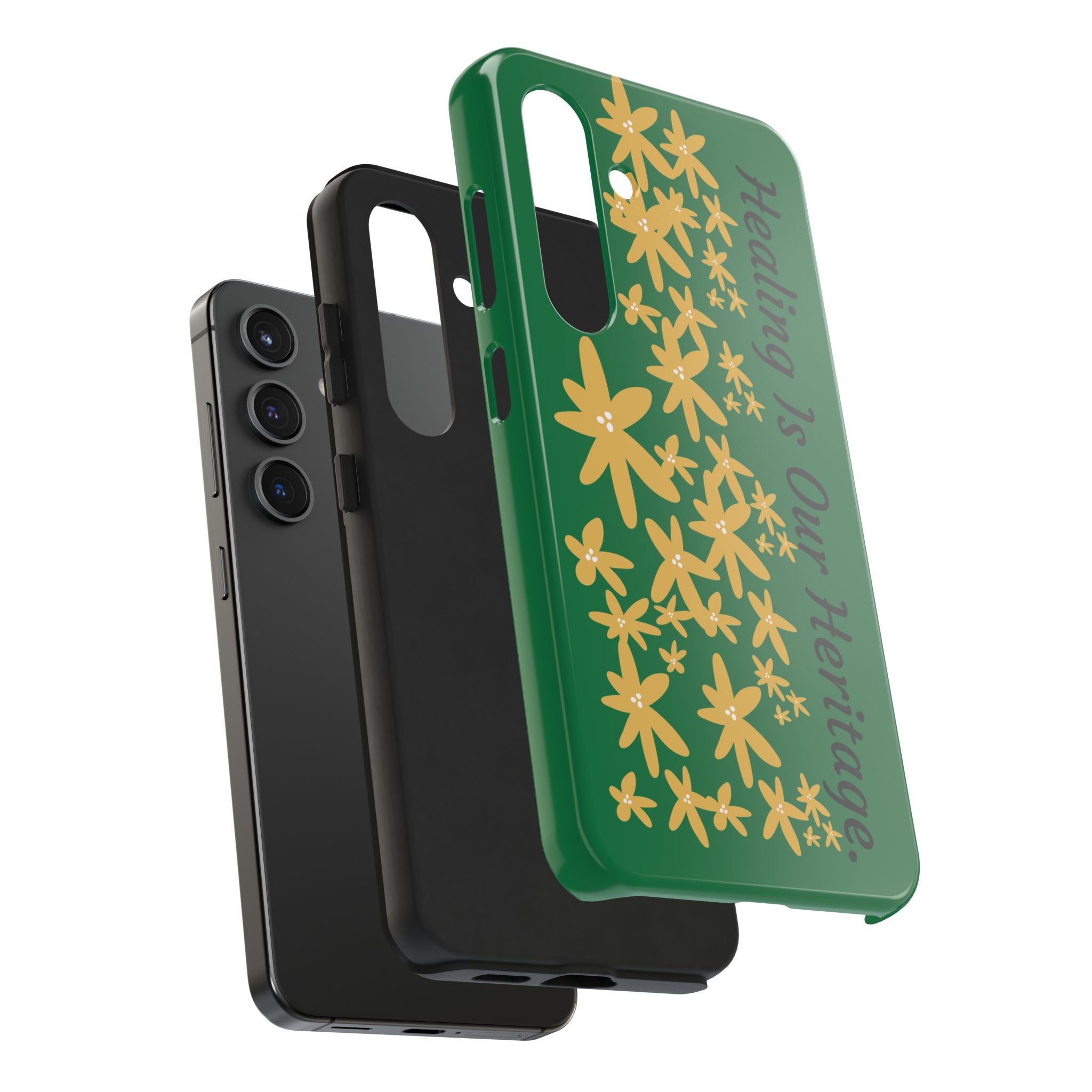 Healing Heritage Tough Phone Case - Floral Design